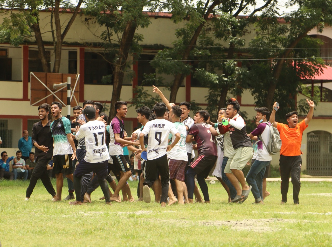 Team celebration